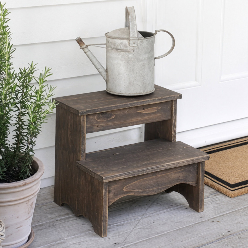 Stafford Wooden Step Stool, indoor accent seating