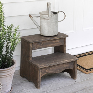 Stafford Wooden Step Stool, indoor accent seating
