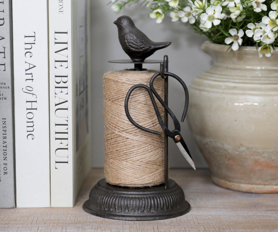 The Potting Shed Bird String Spool + Scissors