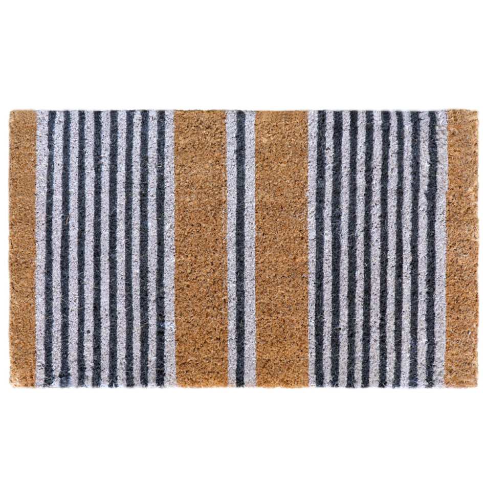 Regular Porter Nautical Striped Doormat 75x45cm, an entrance mat designed for a doorway