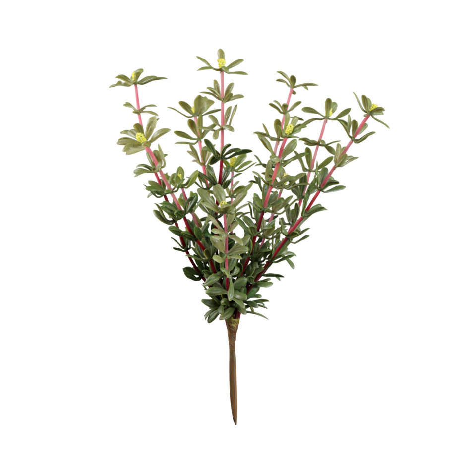 Set 2 Golden Sedum Leaf Sprays, decorative flowers or foliage for vase styling