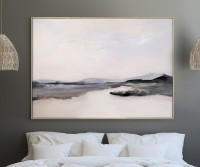 Tarana Sunset Landscape Framed Canvas Painting