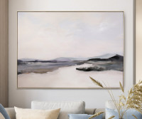 Tarana Sunset Landscape Framed Canvas Painting