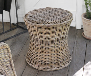 Ashford Round Cane Side Table