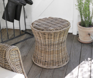 Ashford Round Cane Side Table