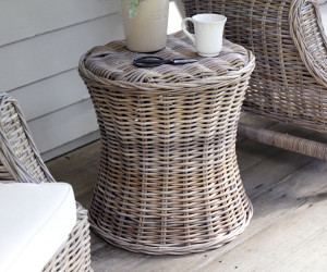 Ashford Round Cane Side Table