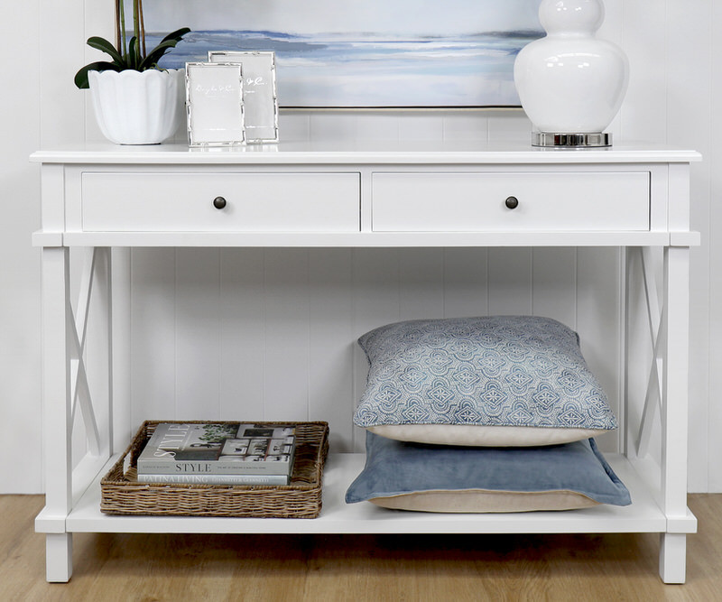 Hampton 2 Drawer Console Table - 122cm