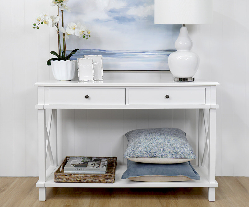 Hampton 2 Drawer Console Table - 122cm