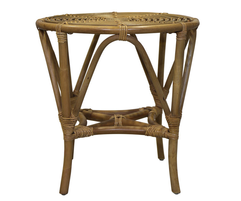 Avery Rattan Side Table Natural