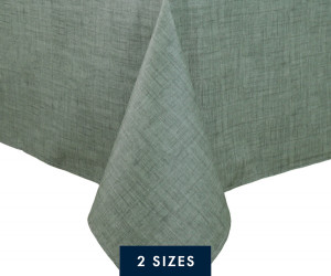 Moss Green Wipe-Clean Tablecloth