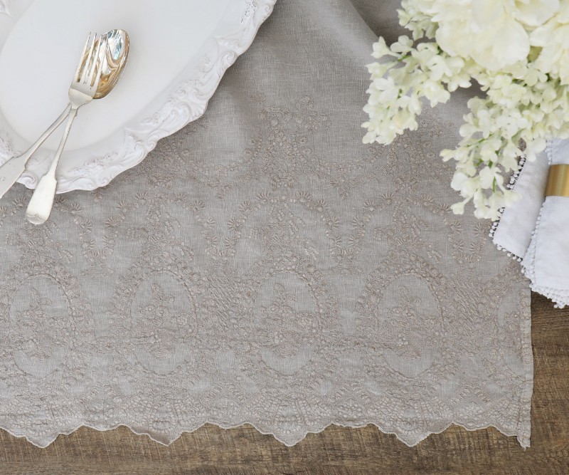 embroidered tablecloth