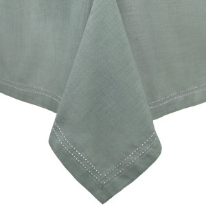 Foxton Green Tablecloth, a textile accessory designed for dining, kitchen or tabletop use