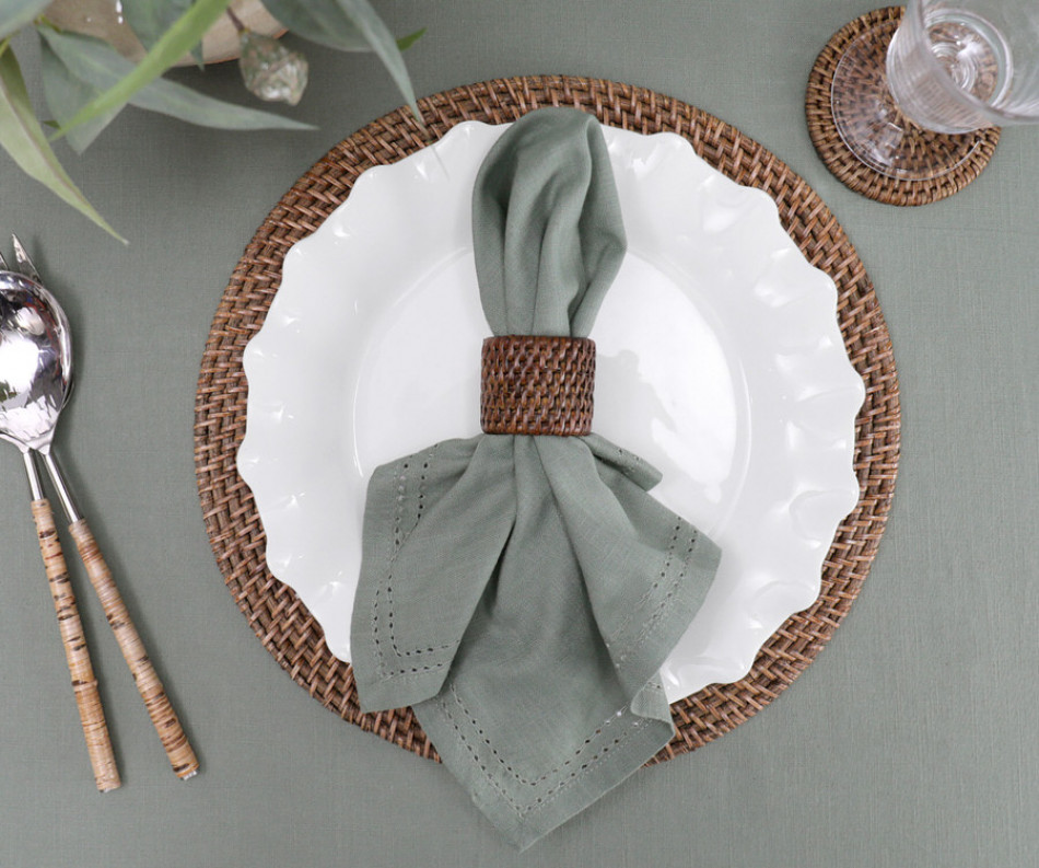 Foxton Green Tablecloth