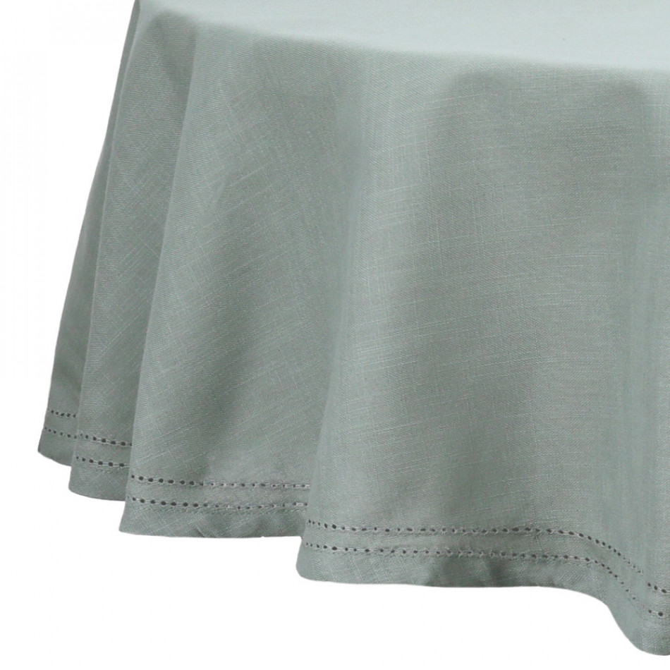 Round Foxton Green Tablecloth, decorative tableware