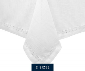 Foxton White Tablecloth