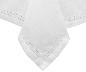 Foxton White Tablecloth