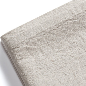 Oatmeal Sorrento Liveable Linen Tablecloth - 6 Seater, a textile accent for dining or kitchen use
