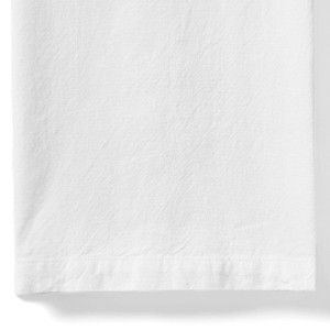 White Sorrento Liveable Linen Tablecloth - 6 Seater, a practical fabric accent for dressing and protecting a household surface