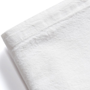 White Sorrento Liveable Linen Tablecloth - 6 Seater, a textile accent for dining or kitchen use