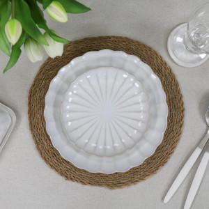 Oatmeal Wipe-Clean Tablecloth, a textile accessory designed for dining, kitchen or tabletop use