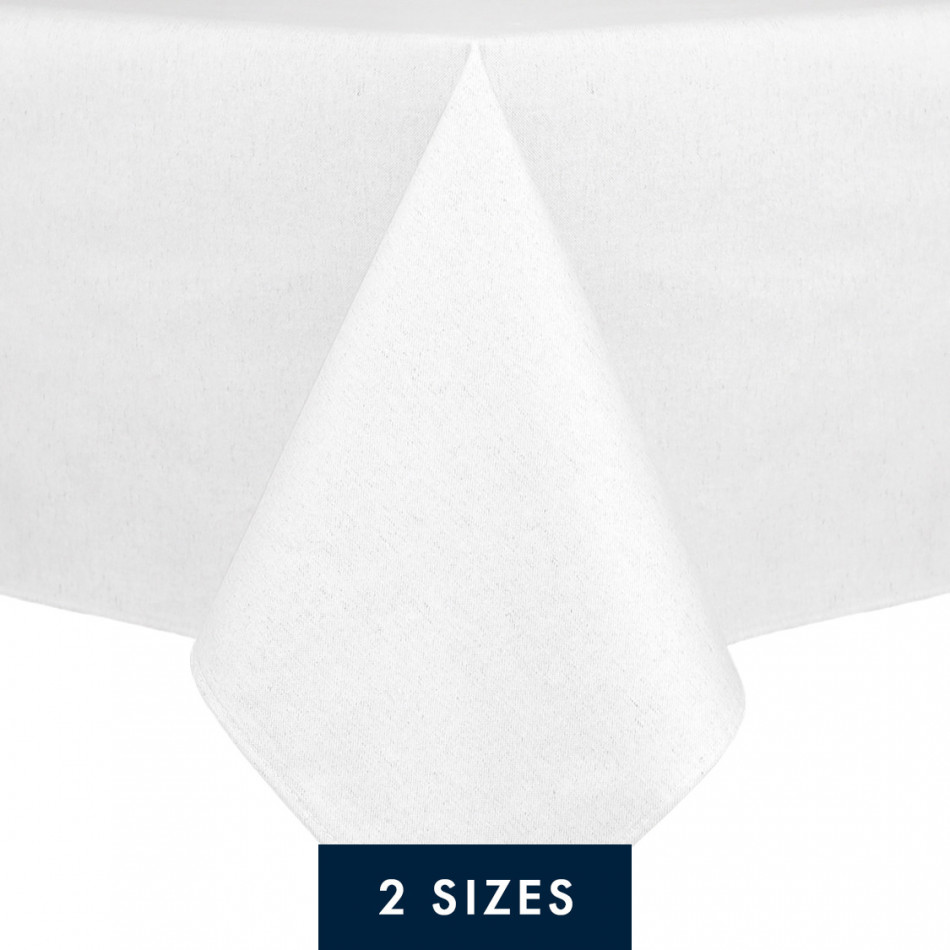 White Wipe-Clean Tablecloth, decorative tableware