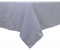300cm Classic Navy Ticking Stripe Tablecloth - 8-10 seater
