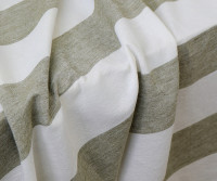 280cm Eltham Olive Stripe Linen Tablecloth