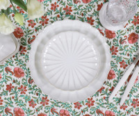 Rosa Pink Floral Blockprint Tablecloth