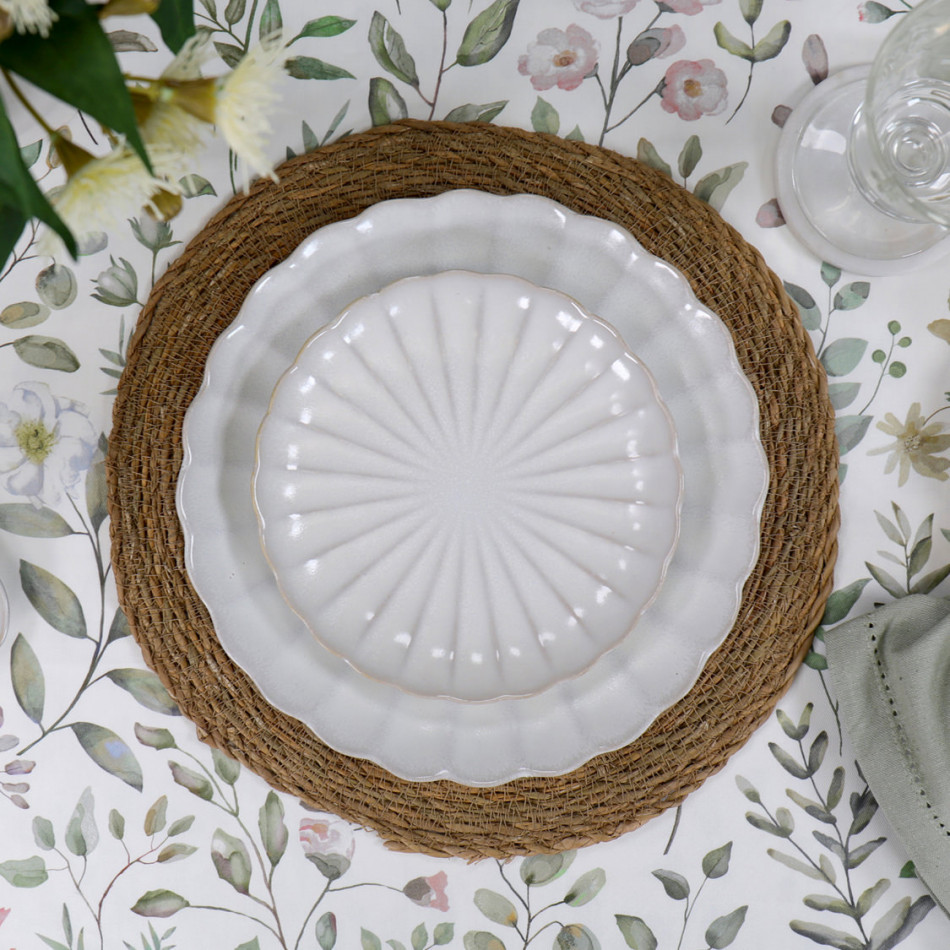 Primavera Wipe-Clean Tablecloth, a textile accent for dining or kitchen use