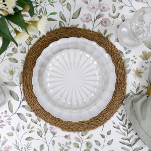 Primavera Wipe-Clean Tablecloth, a practical fabric accent for dressing and protecting a household surface