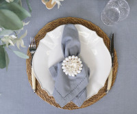 Seacliff Blue Tablecloth 6-8 Seater