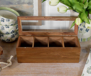 Watson Acacia Wood Tea Box
