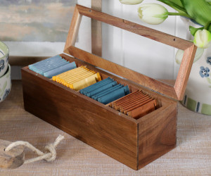 Watson Acacia Wood Tea Box