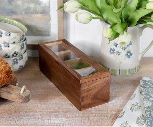 Watson Acacia Wood Tea Box