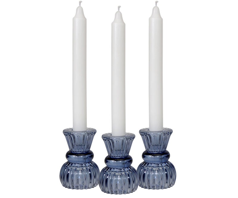 Madison Blue Glass Tealight Candle Holder Beautiful home decor at