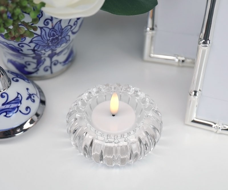 White Lux Collection Flameless Tealight Candle