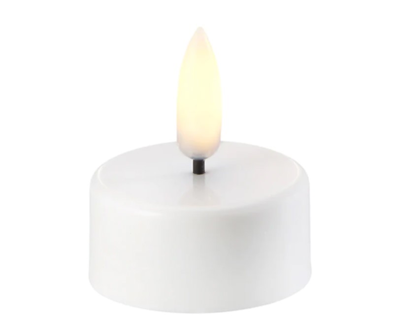 White Lux Collection Flameless Tealight Candle