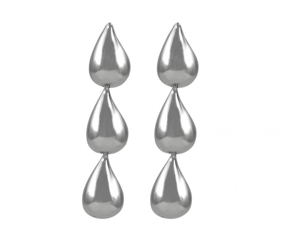 Pascal Silver Triple Drop Earrings, a jewellery accessory for personal styling