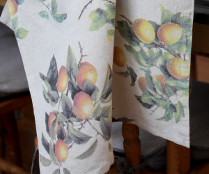 Set 2 Clermont Lemon Harvest Linen Tea Towels