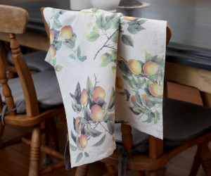 Set 2 Clermont Lemon Harvest Linen Tea Towels