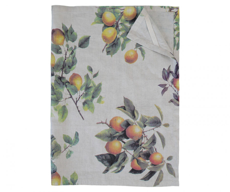 Set 2 Clermont Lemon Harvest Linen Tea Towels