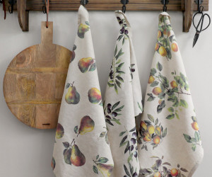 Set 2 Clermont Lemon Harvest Linen Tea Towels