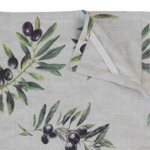Set 2 Clermont Olive Harvest Linen Tea Towels