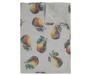 Set 2 Clermont Pear Harvest Linen Tea Towels