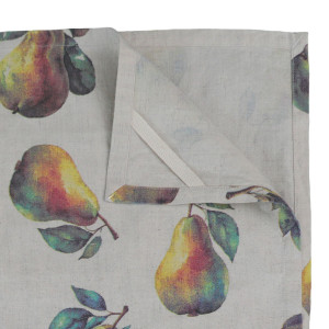 Set 2 Clermont Pear Harvest Linen Tea Towels, a textile accessory designed for dining, kitchen or tabletop use
