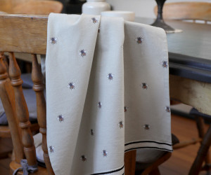 Clover Bee Kitchen Tea Towel