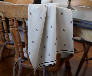 Clover Bee Kitchen Tea Towel