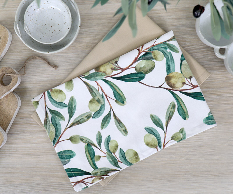 Set 2 Olive Grove Teatowels