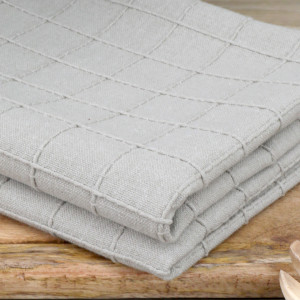 Set of 2 Dawson Teatowels - Taupe, decorative home accessory