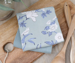 Set 2 Soft Blue Larkhill Tea Towels